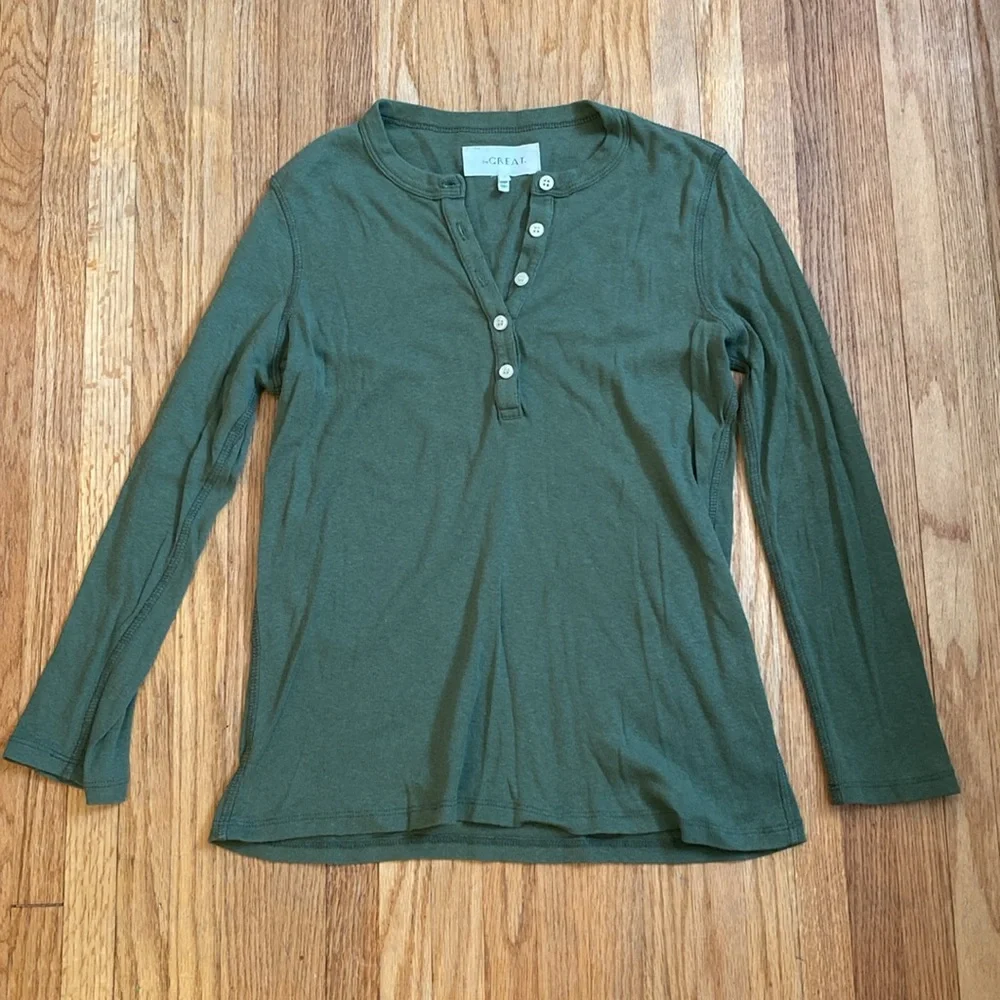 The Great Henley in cypress olive green size XS - Picture 3 of 4